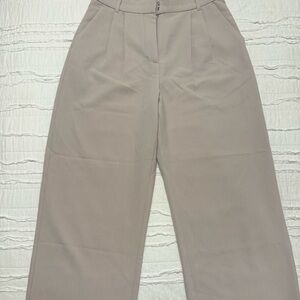 Abercrombie & Fitch Sloan Taupe Wide-Leg Trousers